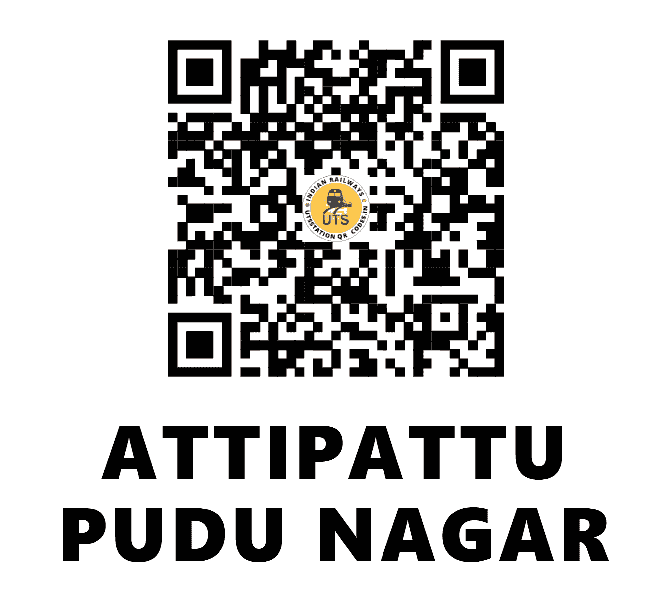 UTS QR Code for ATTIPATTU PUDU NAGAR - AIPP - SR (TAMIL NADU)